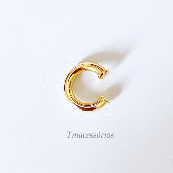 Piercing Tubo Banhado em Ouro
