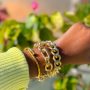 Pulseira Elos Largos Banhado em Ouro