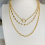 Colar Choker Soda Cápsulas Banhado em Ouro