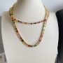 Colar Choker Riviera Navetes Rainbow Quadradinhos Banhado em Ouro