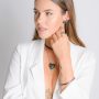 Pulseira Riviera Black Banhado em Ródio Branco