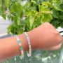 Pulseira Riviera Rainbow Banhado em Ródio Branco