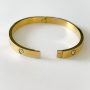 Bracelete Inspired com ponto de luz Banhado em Ouro