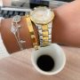 Bracelete Inspired com ponto de luz Banhado em Ouro