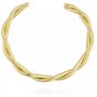 Bracelete Torcido Aberto New Collection Banhado em Ouro