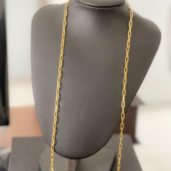 Colar Inspired Elos Aberto para Pingentes Banhado em Ouro
