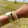 Bracelete Tubo Liso 3mm Banhado em Ouro
