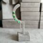 Brinco Gotinha P Esmeralda Tradicional Fusion Banhado em Ouro