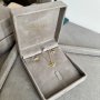 Colar Espírito Santo Mini Cristal Banhado em Ouro