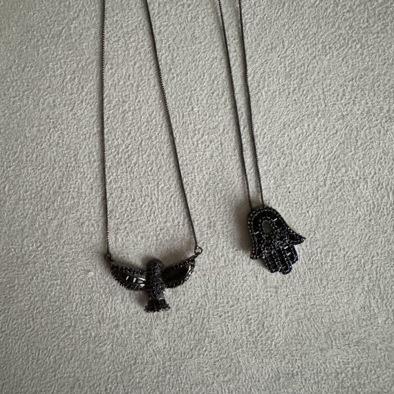 Colar Espírito Santo New Collection em Ródio Negro