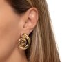 Brinco Caracol Liso Banhado em Ouro