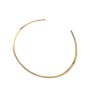 Colar Choker Lisa achatada Banhado em Ouro