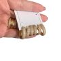 Brinco Trio de Argolas Formato Oval Cravejada Banhado em Ouro