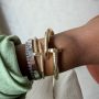 Bracelete Prego G Banhado em Ouro